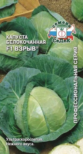 Капуста белокочанная Взрыв F1 цв.п. 0,2гр СеДек