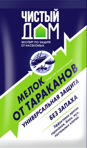 Мелок от тараканов (20 гр шт) ЧИСТЫЙ ДОМ 250 шт/кор