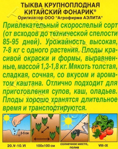 Тыква Китайский Фонарик цв.п 1гр Аэлита