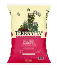 ЖИВАЯ ЗЕМЛЯ Торфогрунт РОЗА-ПИОН-ГЛАДИОЛУС 5л TERRA VITA