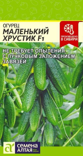 Огурец Маленький Хрустик F1 цв.п 5шт Семена Алтая