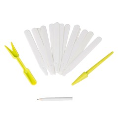 Набор ярлыков с карандашом, вилкой и конусом LISTOK 25 шт. длина 15 см