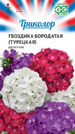 Гвоздика бородатая Триколор цв.п 0,6гр Гавриш