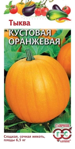 Тыква Кустовая Оранжевая цв.п 1гр Гавриш