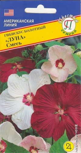Гибискус болотный Луна смесь цв.п 3шт Престиж