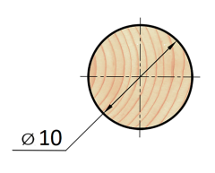 Опора для растений деревянная
