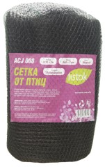 Сетка от птиц LISTOK 6х6 (2м* 10м) черная /12/16