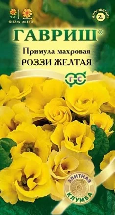 Примула махровая Роззи Жёлтая цв.п 3шт Гавриш