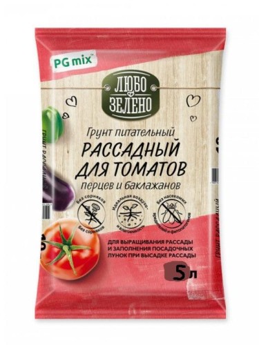 ЖИВАЯ ЗЕМЛЯ Торфогрунт ТОМАТ Любо-Зелено 5л