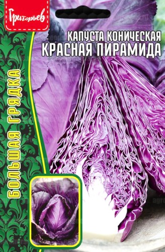 Капуста краснокочанная Красная Пирамида коническая цв.п 0,2гр ИП Григорьев