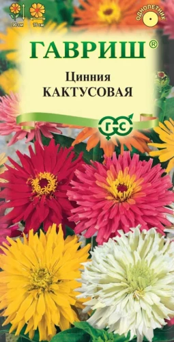 Цинния Кактусовая смесь цв.п 0,5гр Гавриш