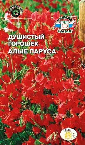 Душистый Горошек Алые Паруса красный (смесь 4-х сортов) цв.п 1гр СеДек