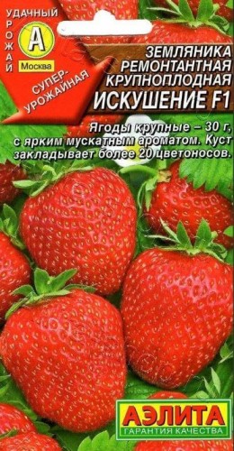 Земляника Искушение цв.п 10шт Аэлита