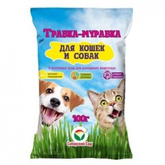 Трава для Кошек И Собак цв.п 100гр Сибирский Сад