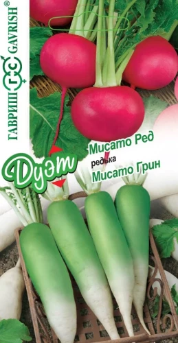 ДУЭТ Редька кит.Мисато Ред+Мисато Грин цв.п 0,6гр Гавриш