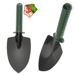 Совок посадочный с пластмассовой зеленой ручкой 83-1