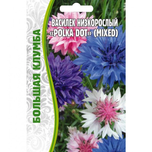 Василёк Polka Dot Mixed низкорослый цв.п 1гр ИП Григорьев