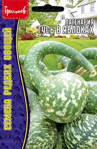Лагенария Гусь В Яблоках (бутылочная тыква) цв.п 3шт ИП Григорьев