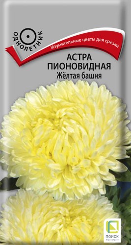 Астра Жёлтая Башня пионовидная цв.п 0,3гр Поиск