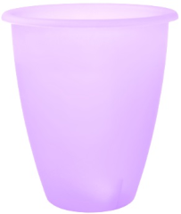 ЛУКАС  Вазон 13х15 сиреневый-прозрачный