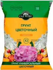 Торфогрунт Цветочный Универсальный 10л Сад Чудес