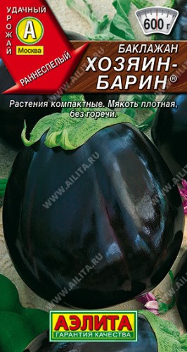 Баклажан Хозяин-барин цв.п 0,3г Аэлита