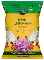 Торфогрунт Цветочный Универсальный 5л Сад Чудес