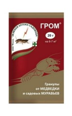 Гром  20 г от медведки и садовых муравьев Зелёная Аптека Садовода