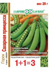 Горох Сахарная Принцесса 1+1 цв.п 25гр Гавриш