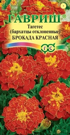Бархатцы Брокада Красная цв.п 0,3гр Гавриш