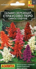 Сальвия Страусово Перо сверкающая цв.п 0,1гр Аэлита