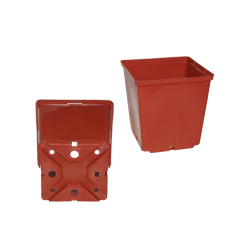 Горшок для рассады квадратный 7х8/0.29 терракот