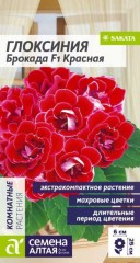 Глоксиния Брокада F1 Красная махровая цв.п 8шт Семена Алтая