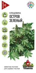 Клещевина Остров Зелёный цв.п 5шт Удачные Семена
