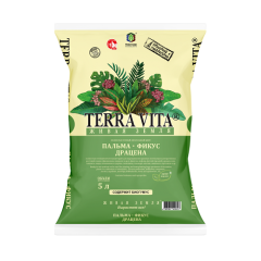 ЖИВАЯ ЗЕМЛЯ Торфогрунт ПАЛЬМА-ФИКУС-ДРАЦЕНА 5л TERRA VITA