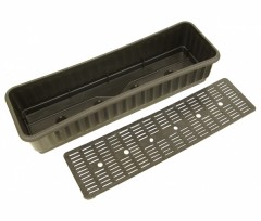 Ящик для цветов 550х150х120мм с дренажной решеткой (Иж)