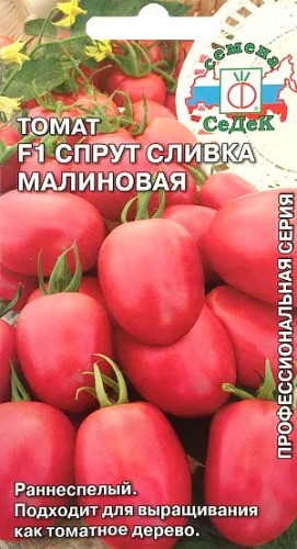 Томат Спрут Сливка Малиновая F1 цв.п 0,03гр СеДек