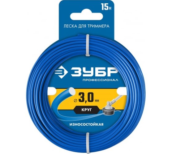 Леска для триммера 3,0мм 15м "круг"