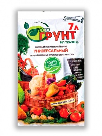 Грунт Универсальный ЭКОгрунт 7л ИП Ткаченко