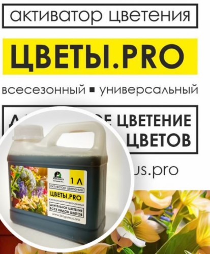 Активатор цветения "Цветы.про" 1л ИП Ткаченко И.С.