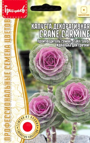 Капуста декоративная Крейн Carmine срезочная цв.п 5шт ИП Григорьев