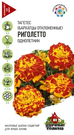 Бархатцы Риголетто цв.п 0,3гр Удачные Семена