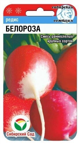 Редис Белороза смесь цв.п 2гр Сибирский Сад