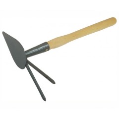 Мотыжка комбинированная МК-2-2м (лепесток+2зуба) с длинным черенком
