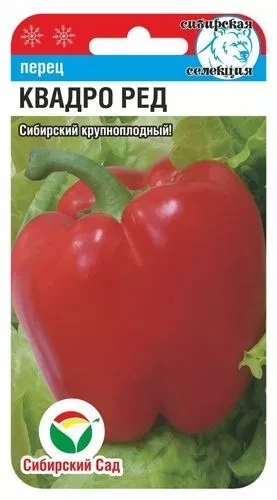 Перец Квадро Ред  цв.п 15шт Сибирский Сад